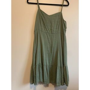 Green Old Navy fit & flare dress